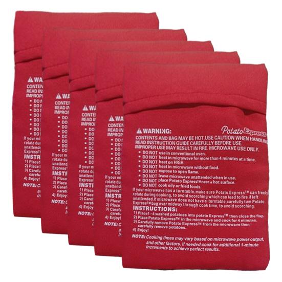 1/2/3/4/5Pcs Microwave Roasted Potato Bag Sustainable Reusable Fluffy Potato Maker Corn Cooking Pouch