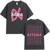 Summer Trendy 2026 Singer Aitana Ocana Tour Hippie T Shirt Cotton Tshirt Men's Y2K Casual Short Sleeves Tops Streetwear