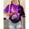 Kpop Style Short-Sleeve T-Shirts for Girls Funny Gift for Kids Summer Short Sleeve Tops Casual Round-Neck Outdoor Girls Clothes