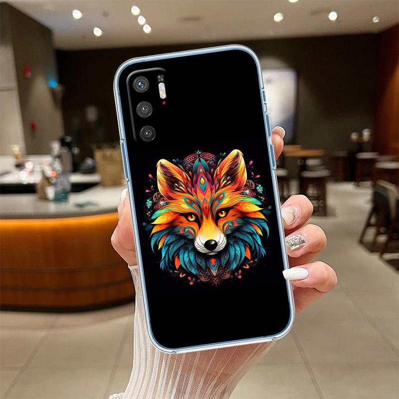 RE31 fox cute Transparent Phone Case for Samsung Galaxy A04 A04S A14 A23 A34 A54 M23 M33 M52 M53