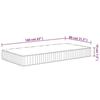 VidaXL Matelas à ressorts ensachés pour enfants moyen 80x160 cm 372807