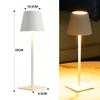 Simple Desk Lamp Decorative Desk Lamp Rechargeable Desk Lamp Metal Texture Ambient Lamp White 4000mAh