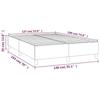 3120959 vidaXL Spring Bed Base Blue 140x190 Cm Fabric
