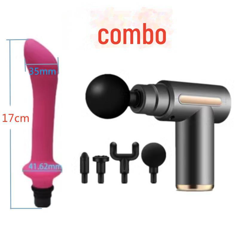 Многофункциональный комплект адаптеров для массажного пистолета с силиконовыми головками для взрослых