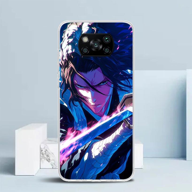Блич Кучики Бьякуя Мягкий чехол для Xiaomi Poco F7 Ultra X7 X6 X5 Pro M7 Чехол для телефона Redmi 15 15C 13 13C 12 12C 10 10C Печать Sh