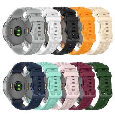 18 мм 20 мм 22 мм Силиконовый ремешок для Garmin Vivoactive 5/4/3 Ремешок для смарт-часов Замена ремешка для часов для Garmin Venu 2 2S 3S