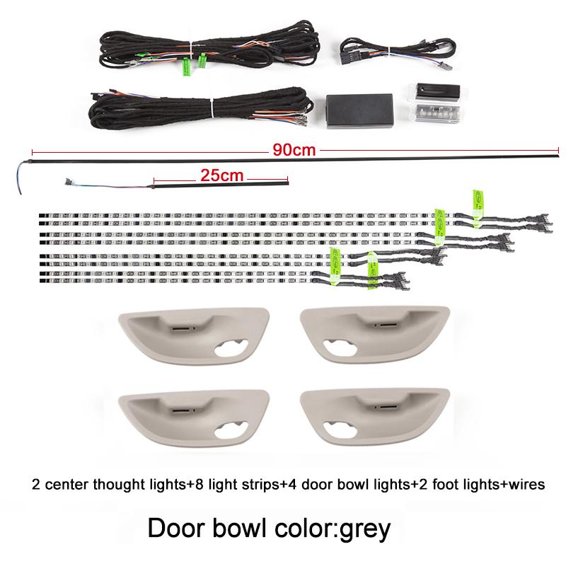 Interior Neon Ambient Light 12V RGB Decorative Led  Stripe 9 Colors Decorative Lighting For BMW 5 Series F10 F11 2010-2018