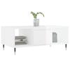  Coffee Table, High Gloss White, 90x50x36.5 Cm
