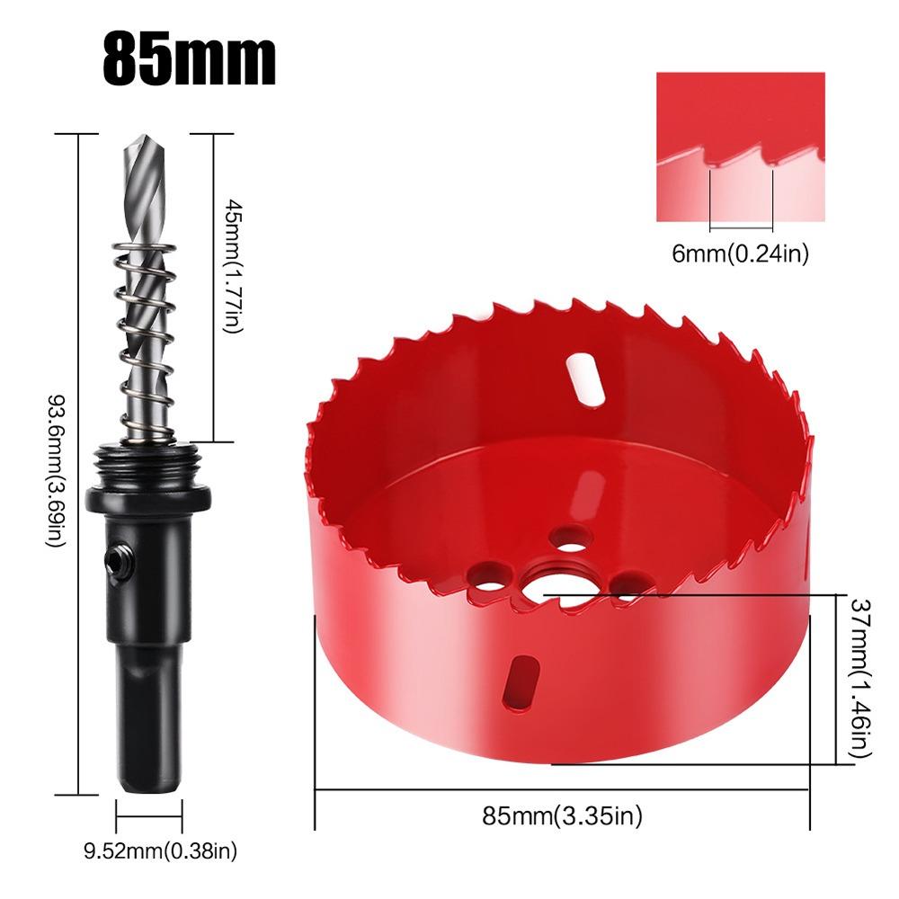 1 шт. 15-200 мм Биметаллическая коронка DIY Деревообрабатывающий инструмент для металла Железа Алюминия Пластика