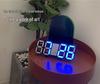 Luxury 3D LED Digital Wall & Desktop Clock - Luminous Alarm for Living Room