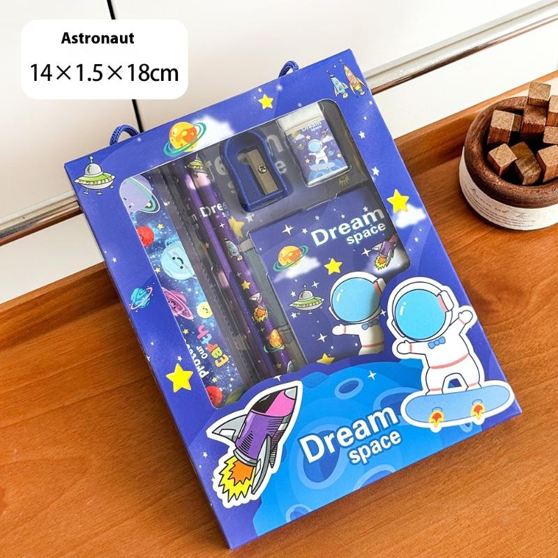 6 шт./набор Милый мультяшный капибара карандаш канцелярский набор Кавайный ластик точилка для карандашей Детские студенческие канцелярские принадлежности