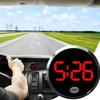 Панельные часы для автомобиля круглые автомобильные цифровые часы светодиодный светящийся дисплей автомобильные часы для дорожного путешествия долгой поездки автомобильный аксессуар