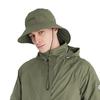 [ТЕХНИЧЕСКАЯ КОЖА] Шляпа от дождя для гольфа, Водонепроницаемая шляпа-ведро, Унисекс, Легкая, Дышащая, Герметичная, Непромокаемая, Стильная шляпа, С логотипом Tech Skin (хаки)