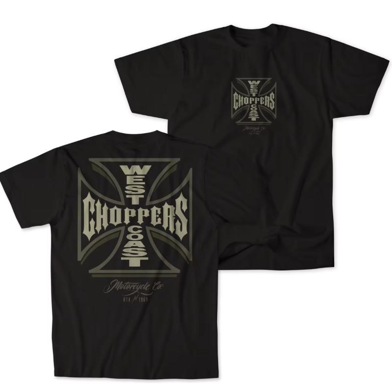 Hot West Coast Choppers Graphic Cotton Tshirt Unisex Summer Short Sleeve Fashion Brand Tee Luxury Casual Vintage Tees 2026 New