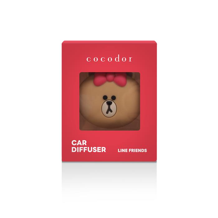 LINE FRIENDS Автомобильный освежитель воздуха в виде шоколадки (Черешня)