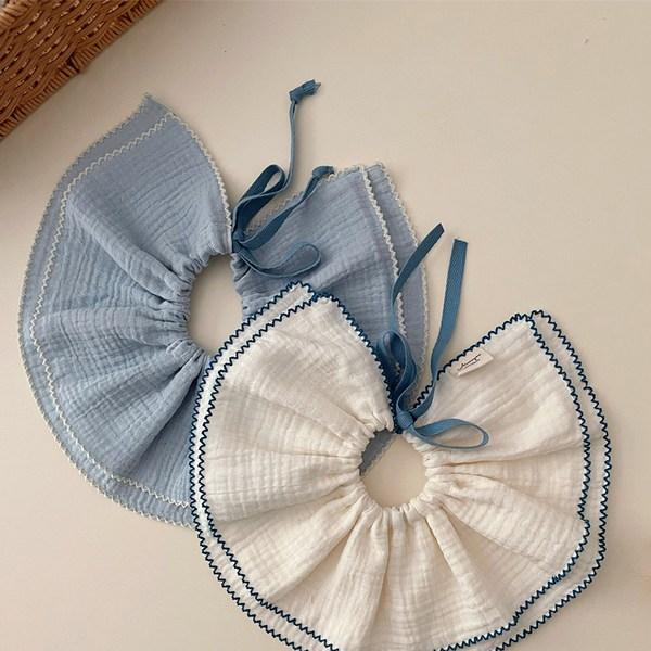 Детский шарф-нагрудник Hararoi с расклешенной лентой, комплект из 2 предметов, корейские товары для детей