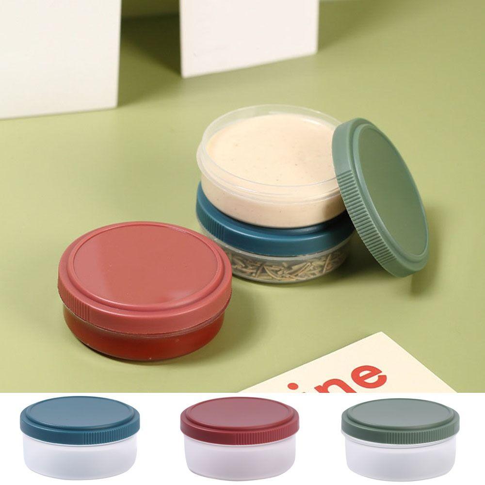 Plastic Condiment Container 50/75ML Sauce Container Barbecue Spice Jar Seasoning Box  Picnic