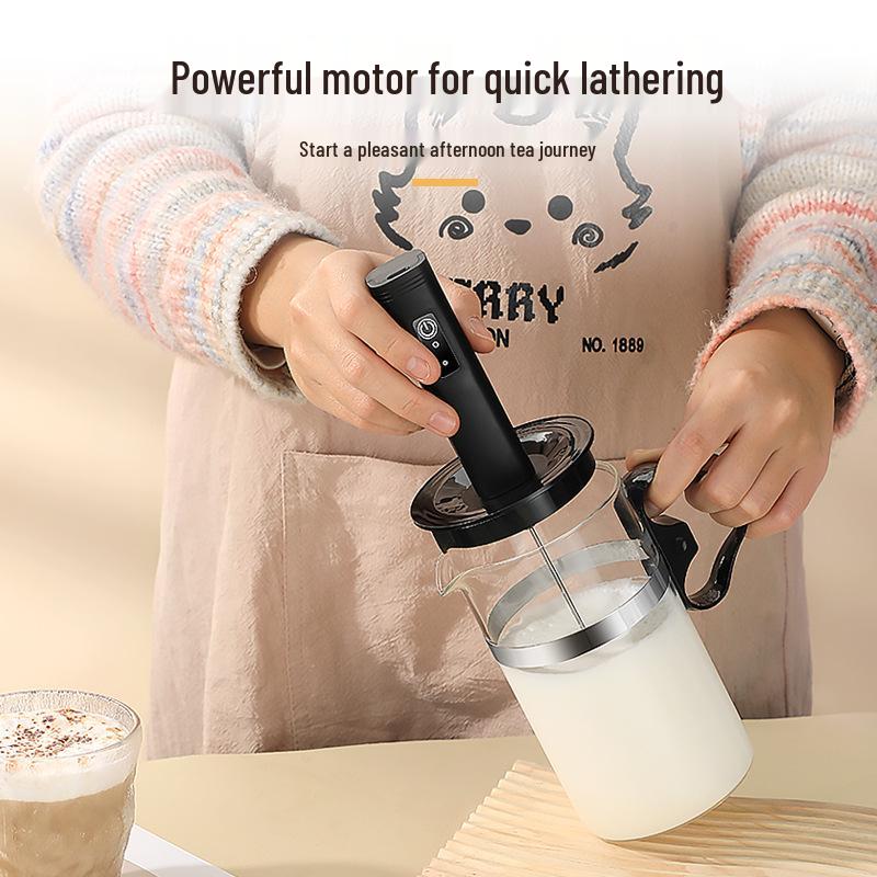 Electric Handheld Milk Frother and Egg Beater - Food Grade Small Mixer for Coffee