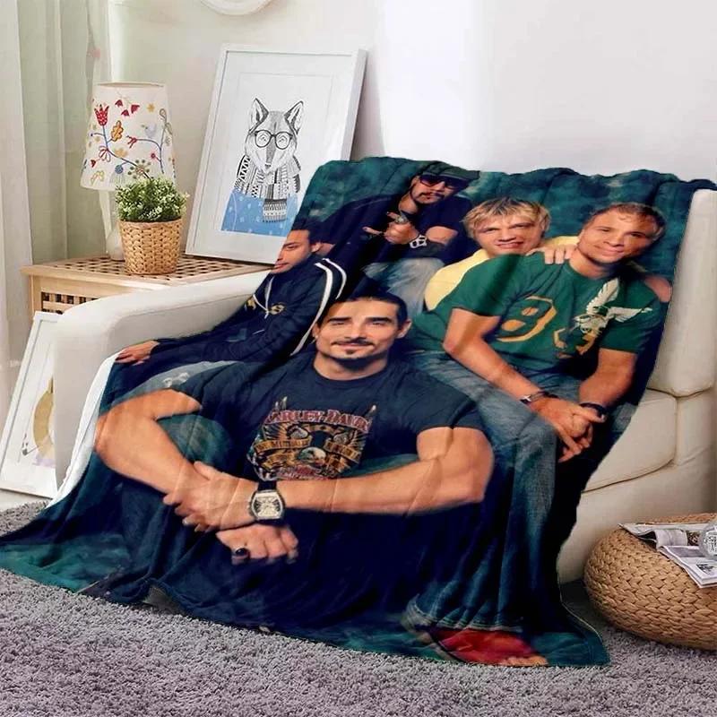 BSB Backstreet Boys Плед Легкий, Удобный, Мягкий и Дышащий, Для Кровати, Дивана, На Улицу, Постельное Белье, Путешествия, Тонкий Плед
