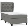 Maison Exclusive - Sommier à lattes de lit avec matelas Gris foncé 100x200cm Tissu