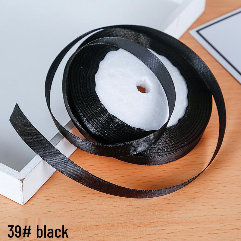 1 см атласная лента для украшения подарочной коробки и бантов, специальная для трансграничной торговли