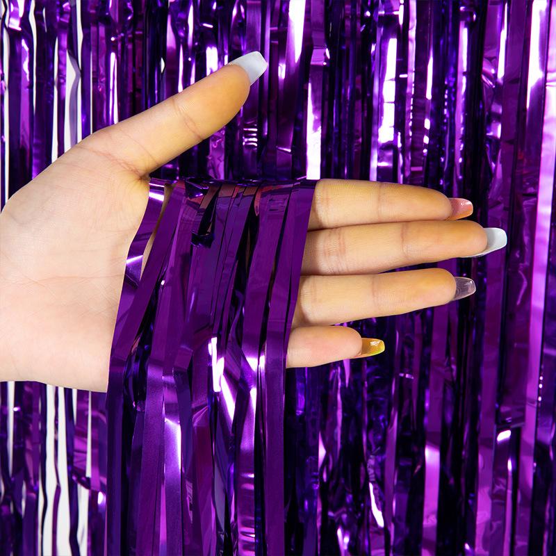 Laser Tassel Rain Curtain for Birthday & Wedding Decorations