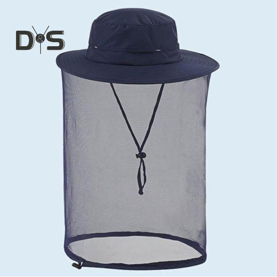 Шляпа с москитной сеткой для мужчин и женщин с широкими полями, защита от солнца, панама с вуалью, защита от насекомых для рыбалки, пешего туризма