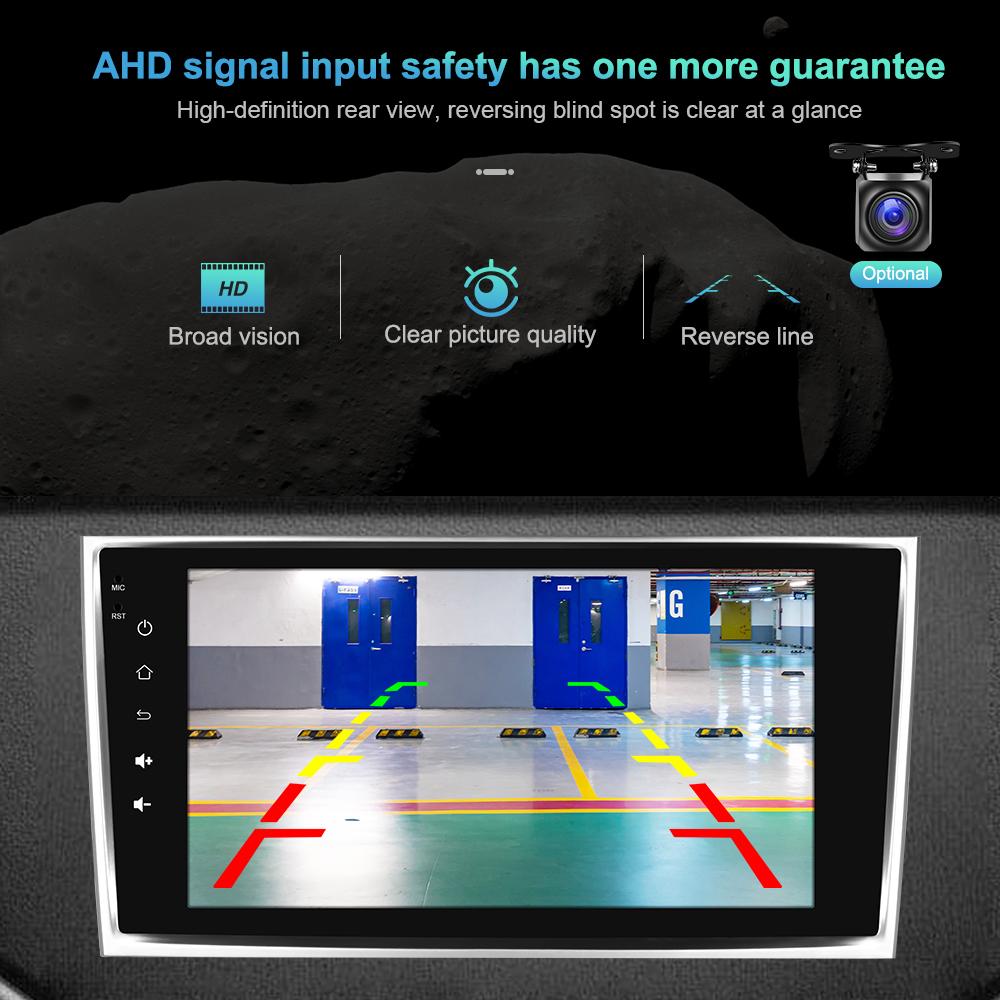 Hikity 2 Din 8 ''Android 10,0 Автомобильное стерео радио для Toyota Verso/E'Z 2009-2016 WIFI GPS Bluetooth FM Зеркальная связь Автомобильный MP5-плеер заднего вида