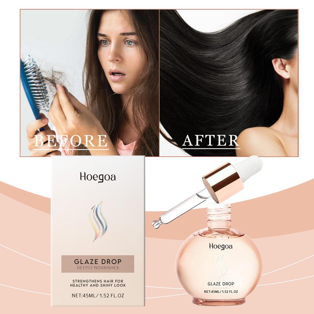 Hoegoa Hair Care Oil Nourishing Smoothing Hair Natural Shine Volume Improve Hair Frizz Hair Care Oil