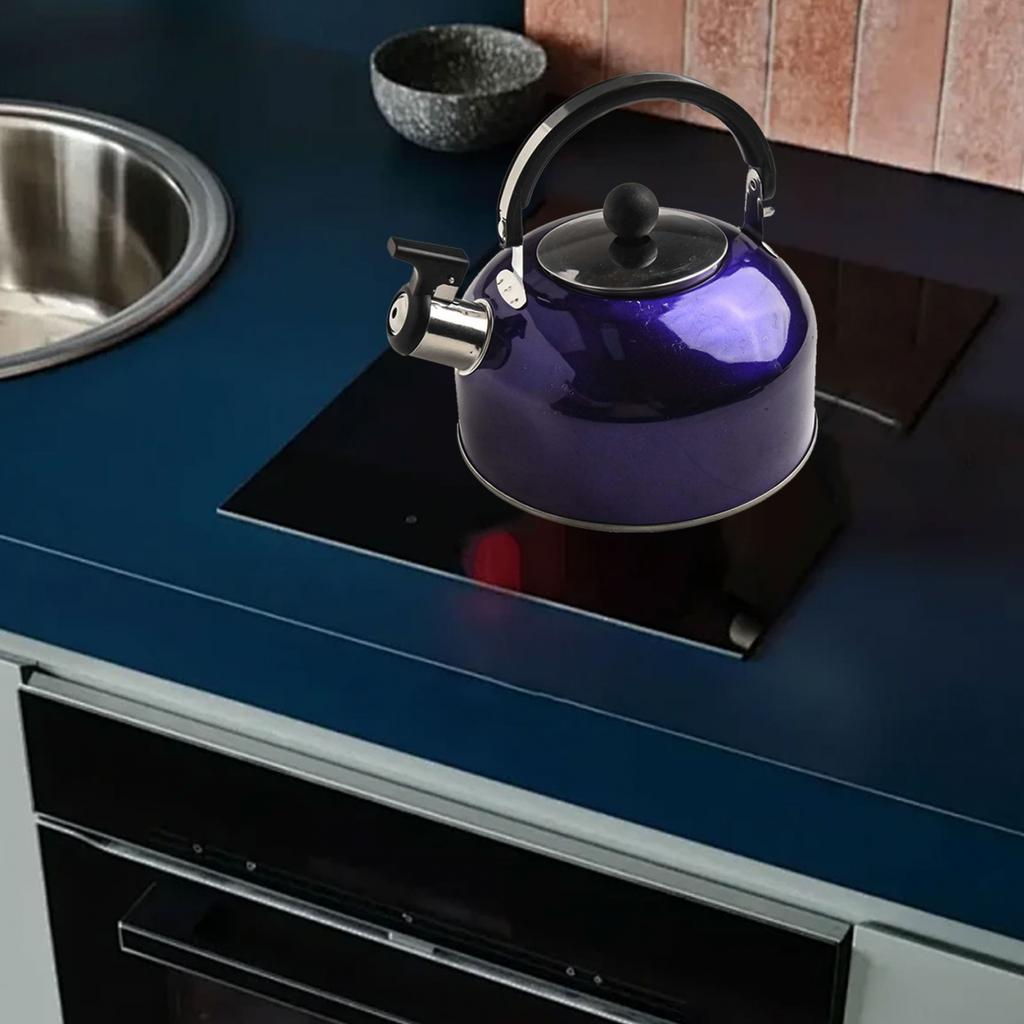 Стильный и универсальный чайник со свистком объемом 2 л из нержавеющей стали для установки на плиту