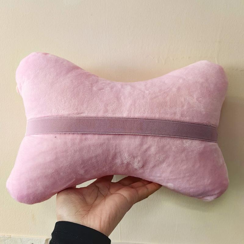 High Quality Pink Bowknot Universal Car Neck Pillow Auto Seat Headrest Supplies Seatbelt Car Accessories Interior for Women
