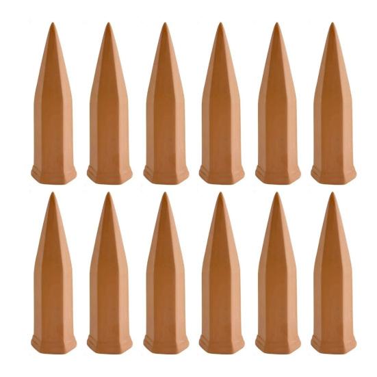 Терракотовые самополивающие шипы для растений, шипы для полива растений на время отпуска, шипы для медленного полива, совместимые с винными бутылками, для комнатных и уличных растений