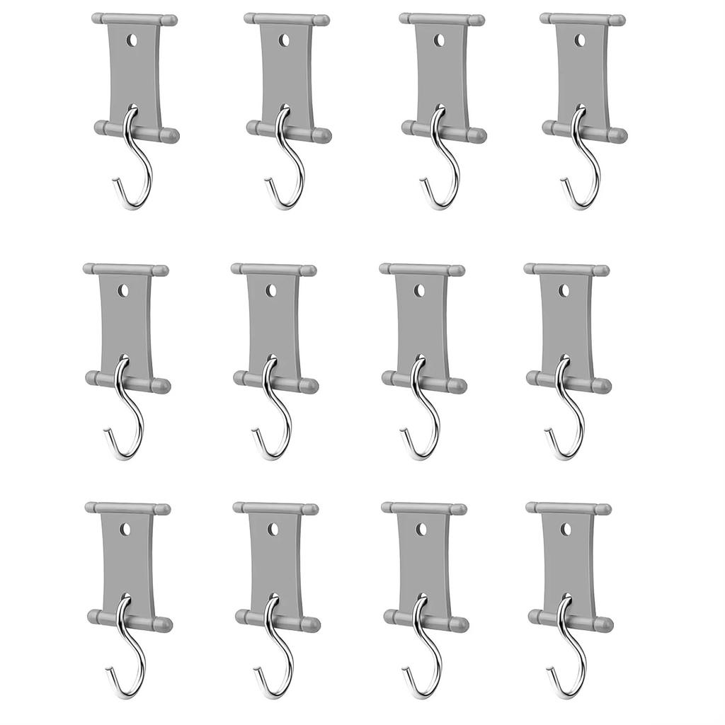 4/8 Pcs S Shaped Camping Awning Hooks Clips RV Tent Hangers Light Hangers With Holes For Caravan Camperb Accessories