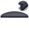 Step Mats 15 pcs. 56 x 17 x 3 cm Dark Gray and Blue Semi Circular