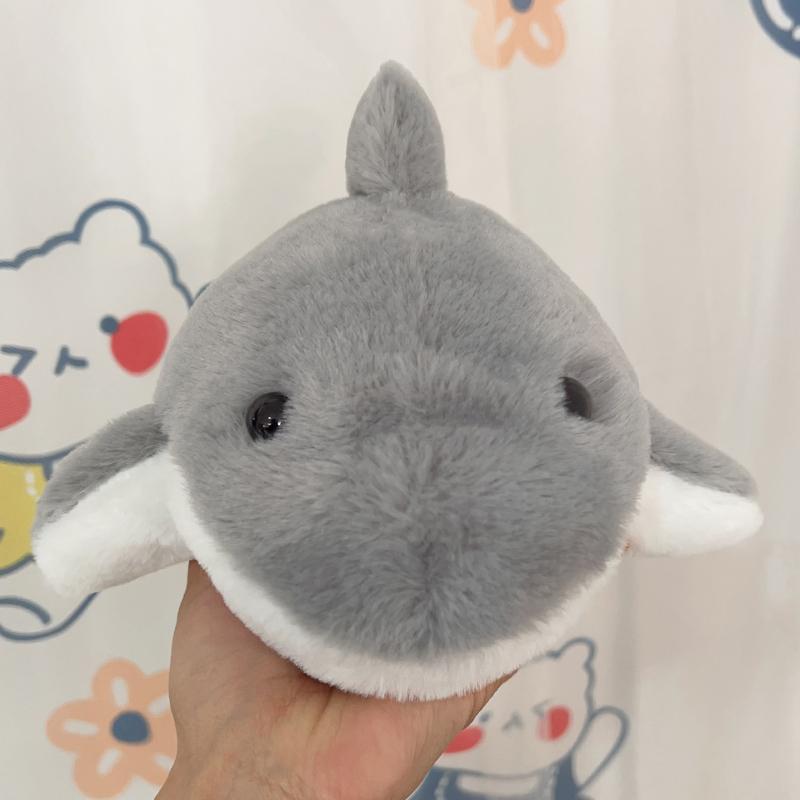 Stuffed Plush Animals Toys Hand Finger Story Puppet Kawaii Dolls Educational Toys Grey Pink Shark Hands Kids Toy Birthday Gift
