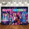 Boys Birthday Party Supplies Demon Hunters Decorations Set Anime Theme Happy Insert Balloons for Parties with Banner Cake Toppers Backdrop Kids