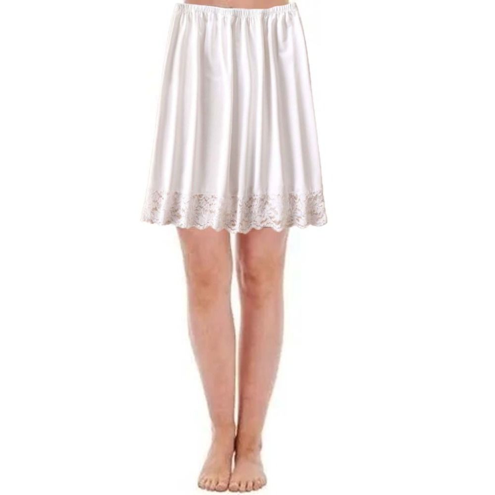 Кружевное Цветочное Женское Платье Нижняя Юбка Комбинация Нижнее Белье Половина Комбинации Платье Женское