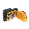 Upgraded 4 Pin Button Control KJD12 12A 250V Plastic Push Button with Standard Protections Magnetic Button for Woodshop