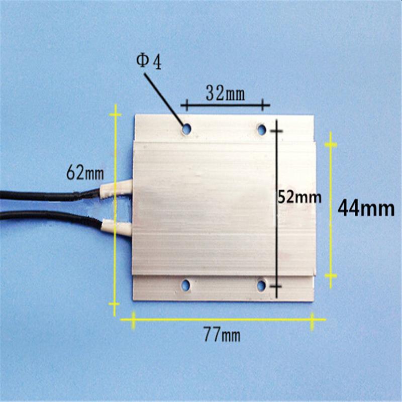 12 В 60 Вт 180C 77 x 62 x 6 мм алюминиевый нагревательный элемент PTC термостат нагревательная пластина