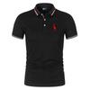 Printed 35% Cotton Men's Casual Solid Color Slim Fit Men's Polo Shirt New Summer Fashion Lapel Polo Shirt for Men