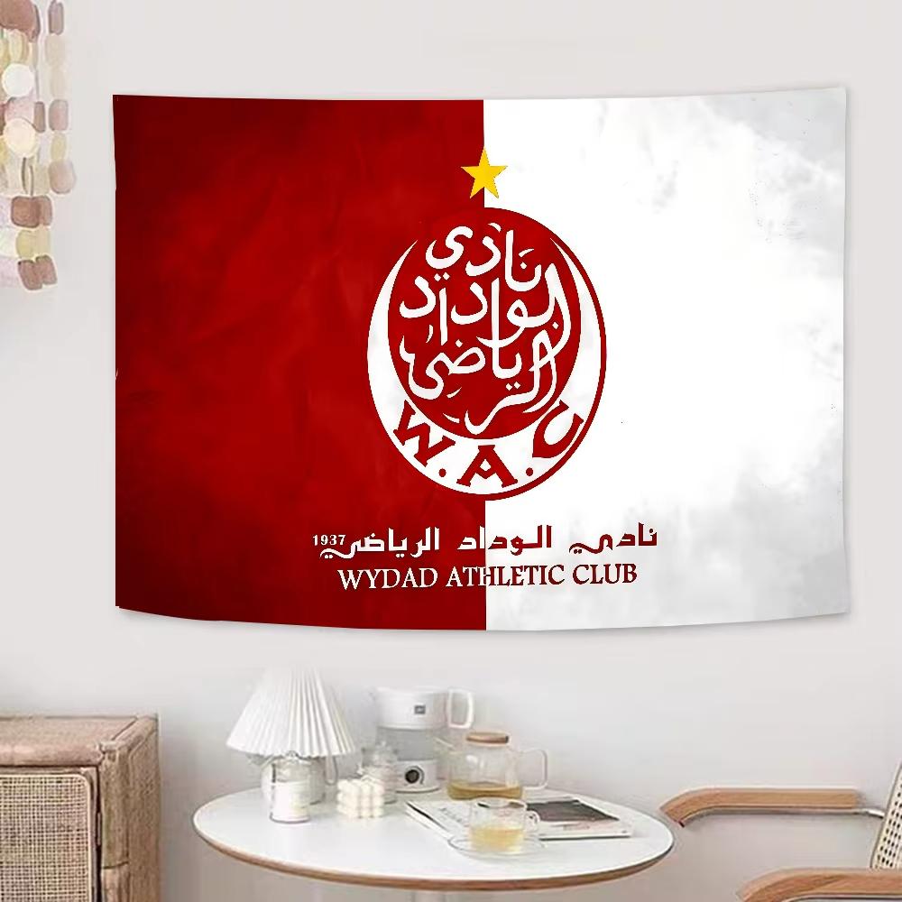 Wydad Athletic Club LOGO Chart Tapestry For Living Room Home Dorm Decor Art Home Decor