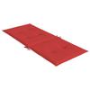 vidaXL Gartenstuhlauflagen für Hochlehner 4 Stk. Rot 120x50x3 cm Stoff