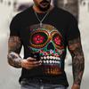 Men's Skull Tshirt 3D Printed Skull Graphic T-shirts For Men Oversized Short Sleeve Punk Tops Tee Shirt Men Death Clothing