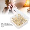 100pcs Earring Torus Plastic Earring Backs Gold With Pad Pierced Earring Backing Soft Clear Earring Backing Stoppers Posts