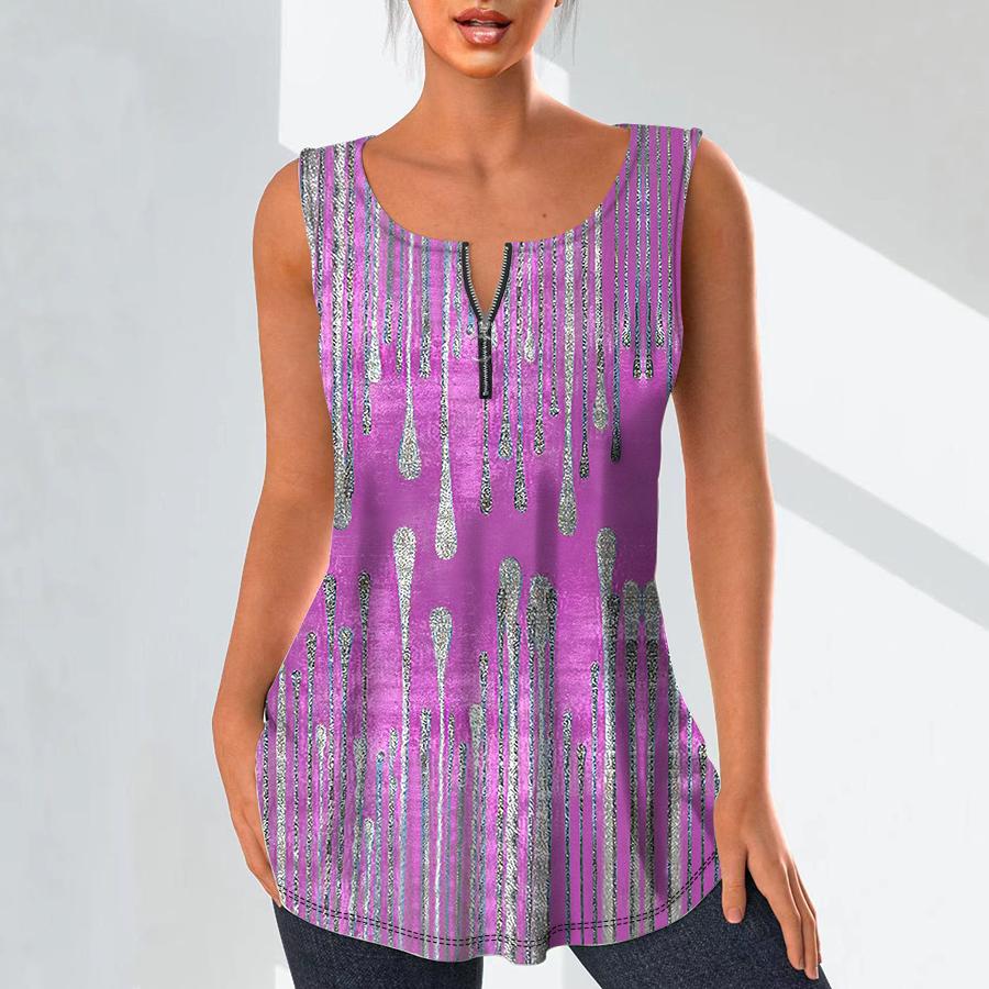 Женские модные рубашки с v-образным вырезом, повседневные топы, футболка, женский жилет с 3D золотым узором, блузка без рукавов больших размеров, топы на бретелях