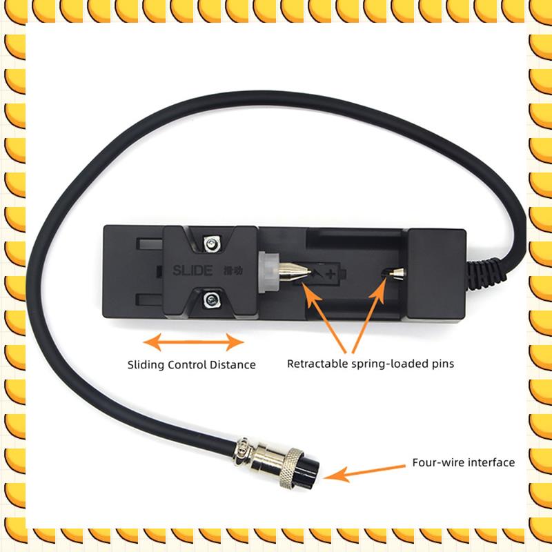 BAAU 18650 26650 21700 Lithium Battery Four-Wire System Internal Resistance Meter Test Bracket Battery Fixture Clamp Holder