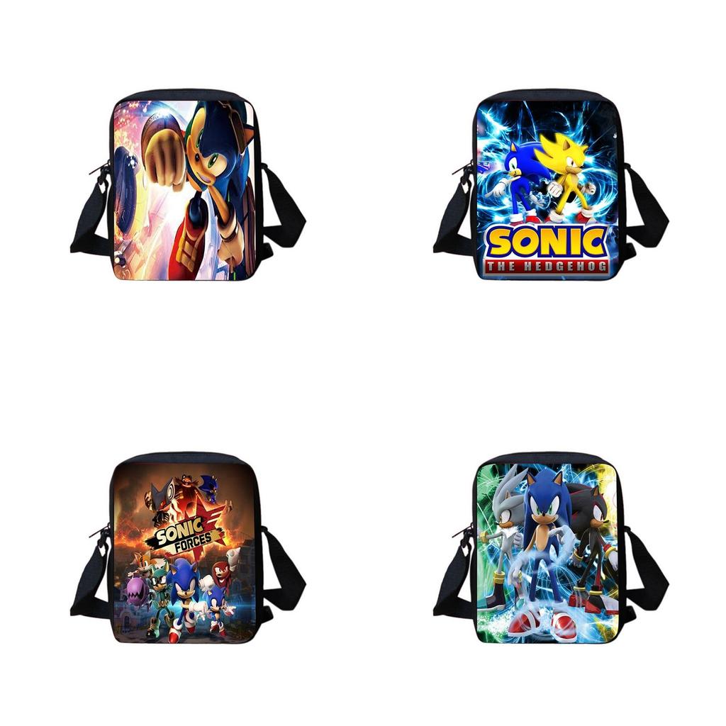 Школьный рюкзак Sonic для студентов, большая вместимость, водонепроницаемый, на плечо, для путешествий на открытом воздухе, подарок