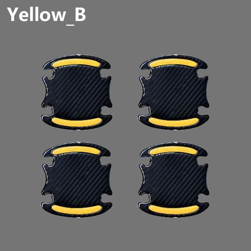 4 шт., светоотражающая 3D универсальная наклейка на дверь автомобиля, клейкая лента, открытые наклейки, предупреждающий знак, ночное безопасное вождение, освещение, светящийся декор, наклейки на автодвери