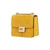 Michael Kors MK Sonia Сумка через плечо с большим логотипом и золотой пряжкой, клапан на цепочке, рисунок под крокодила, ПВХ, маленькая женская сумка, желтый 35F1G6SS1E-MARIGOLD