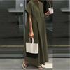 Loose Dress Crew-neck Long Skirt Temperament College Style Casual Dress for Women
